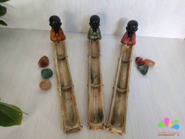 Incensário vareta bambu buda 6 cm - várias cores - Image 2